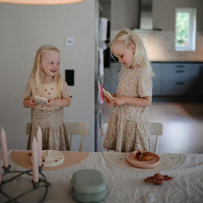 Silicone Placemat for Kids | BPA-Free Non-Slip Design (Blush)