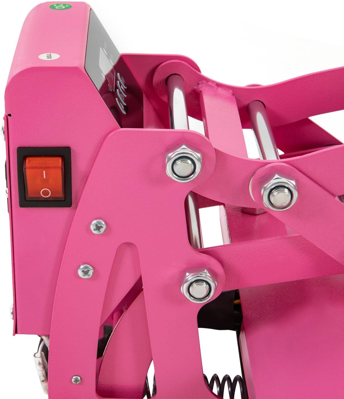 Heat Press Machine for T Shirts, 11.8 * 9 inches Modern Portable Heat Press Machine with Adjustable Time (0-999s) & Temperature (0-752 ° F), 700W Commercial Electric Heat Press Machine (Pink)