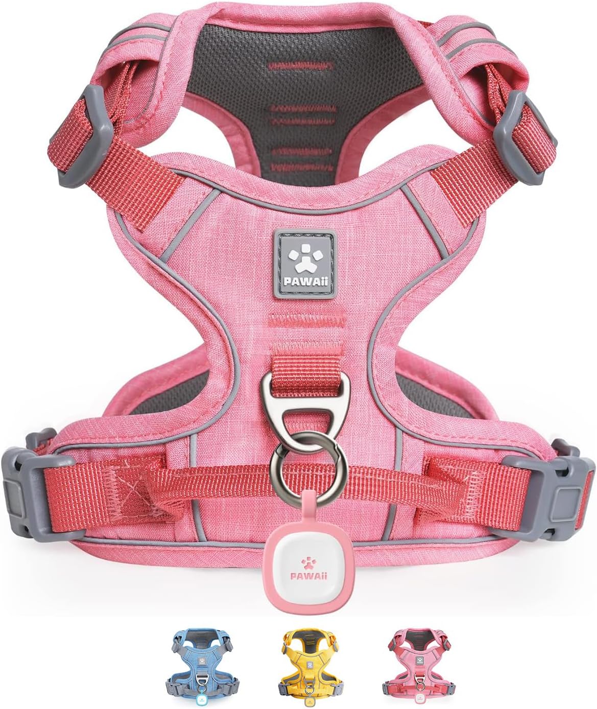 No Pull Dog Harness with Pet ID Tag, Reflective Vest