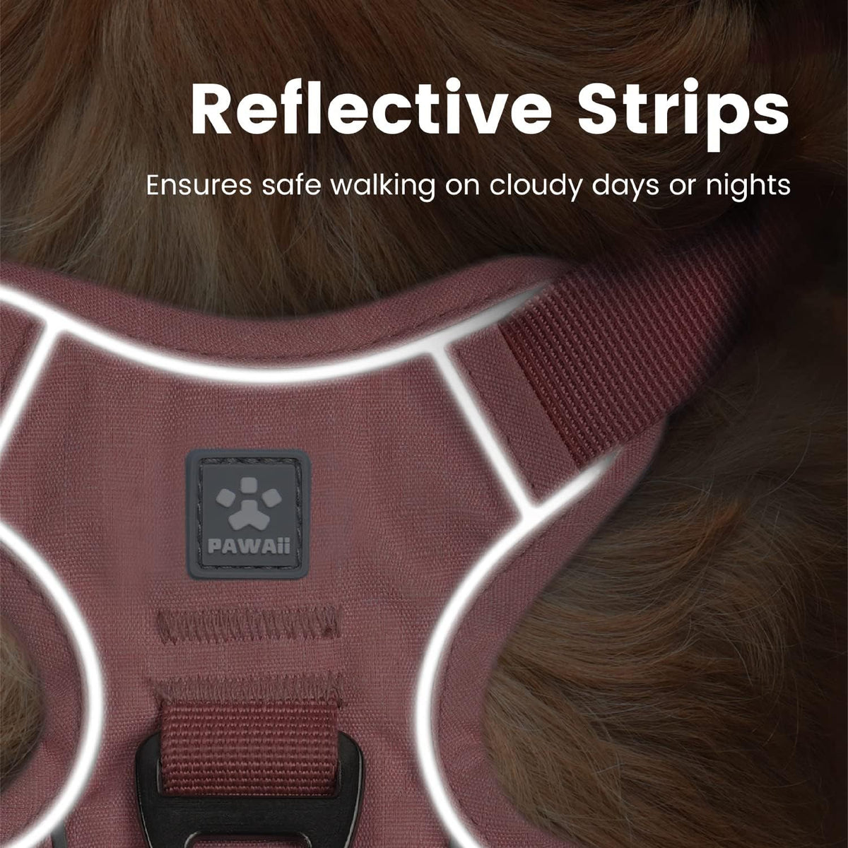 No Pull Dog Harness with Pet ID Tag, Reflective Vest