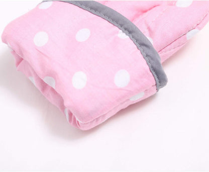 Kitchen Oven Mitts for Kids,Heat Resistant Cotton Oven Gloves