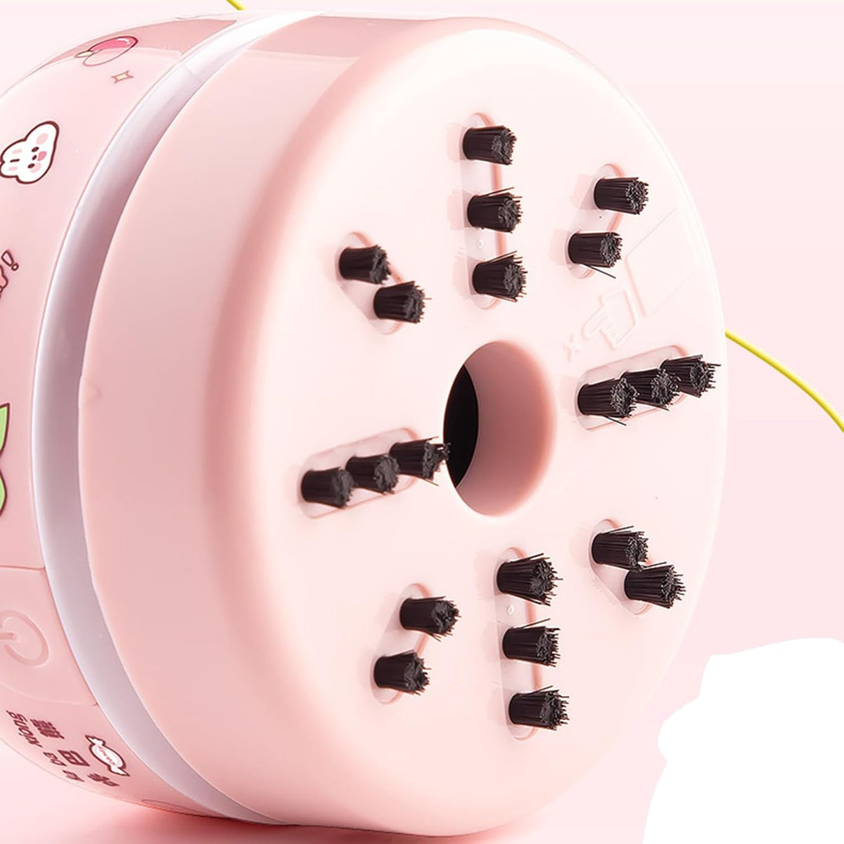 Desktop Mini Cute Vacuum Cleaner, Portable Cartoon Cleaner and Dust Sweep, Table Dust Sweeper Energy Saving, Design for Keyboard, Home, School, Office (Pink)