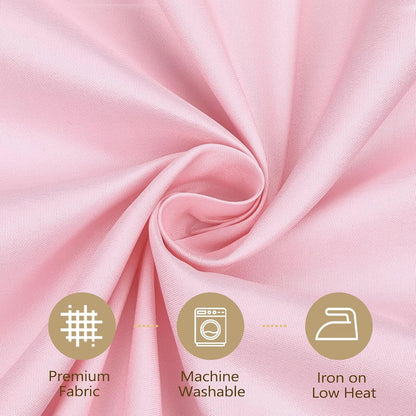Pink Tablecloth Rectangle 60 x 102 Inch, 8 Packs