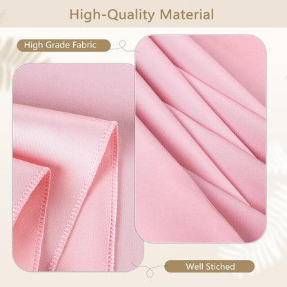 Pink Tablecloth Rectangle 60 x 102 Inch, 8 Packs