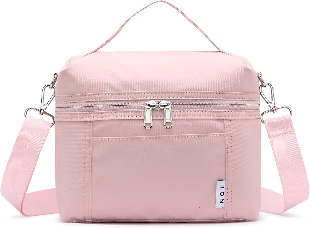 NOL 8L Insulated Lunch Bag for Women, Medium, Pink