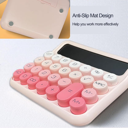 Desk Calculator - 12 Digit Large LCD Display, Big Button Calculator for School, Home & Business Use (Pink Gradient)