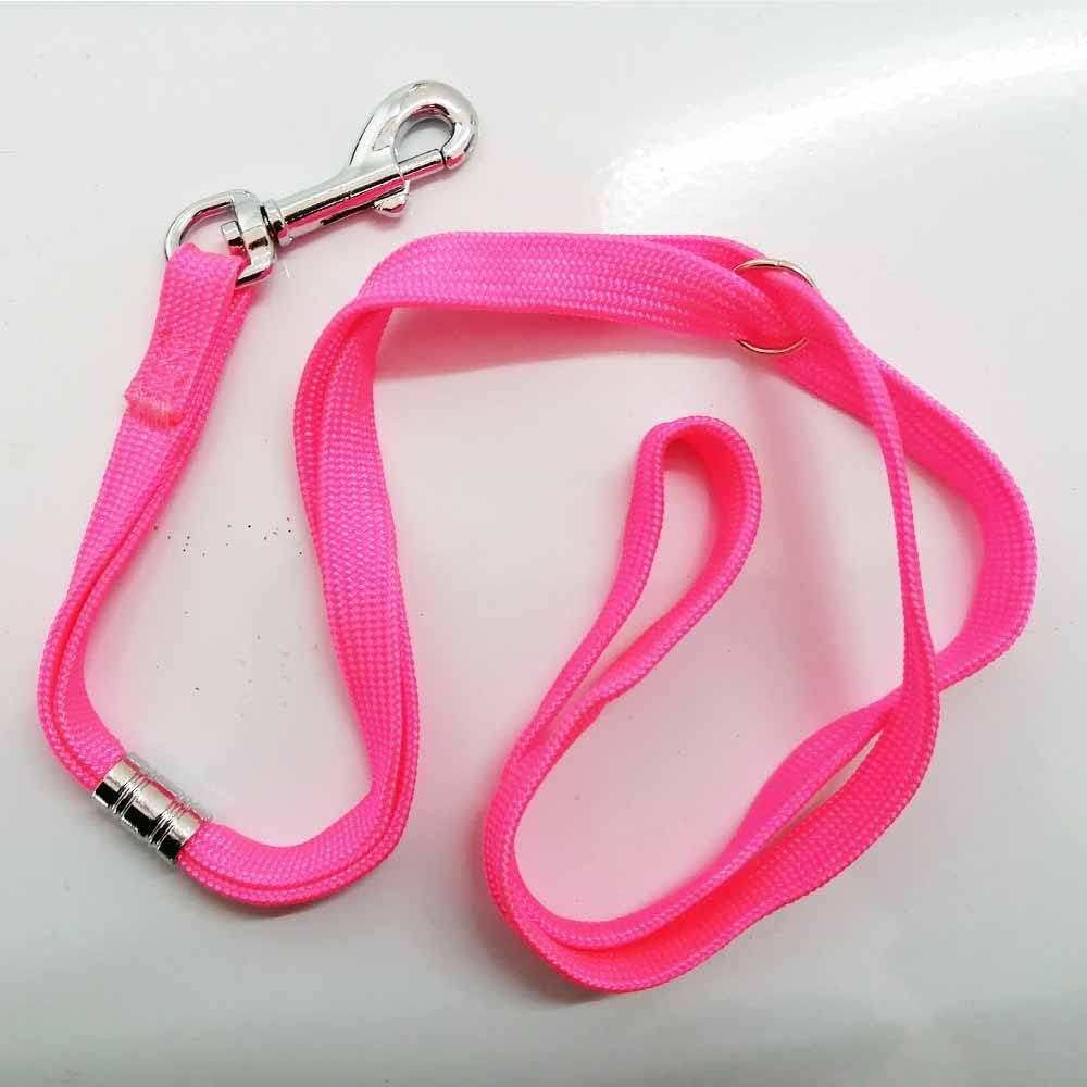 Dog Leash durable Dog Leash Nylon Pets Noose Loop Lock Clip Rope Adjustable Dogs Grooming Table Sling Restraint Ropes Pink 2Pcs