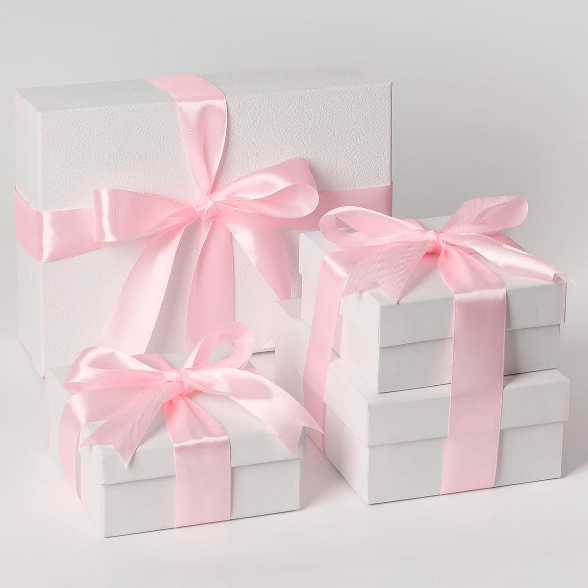 Baby Pink Satin Ribbon, 1-1/2 Inch, 50 Yards