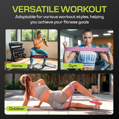 Short Fabric Resistance Bands for Working Out, 5 Strength Levels