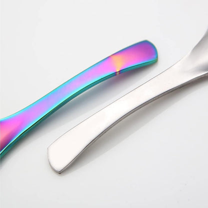 5 PCS Stainless Steel Soup Spoons, Mirror Finish, Kitchen & Dessert Spoons (Rose Gold)