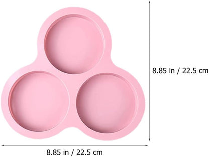 2pcs Silicone Muffin Pan Set Nonstick Small Cake Molds for Baking Desserts, Light Blue and Pink Bakeware for Home Kitchen Use