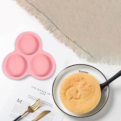 2pcs Silicone Muffin Pan Set Nonstick Small Cake Molds for Baking Desserts, Light Blue and Pink Bakeware for Home Kitchen Use