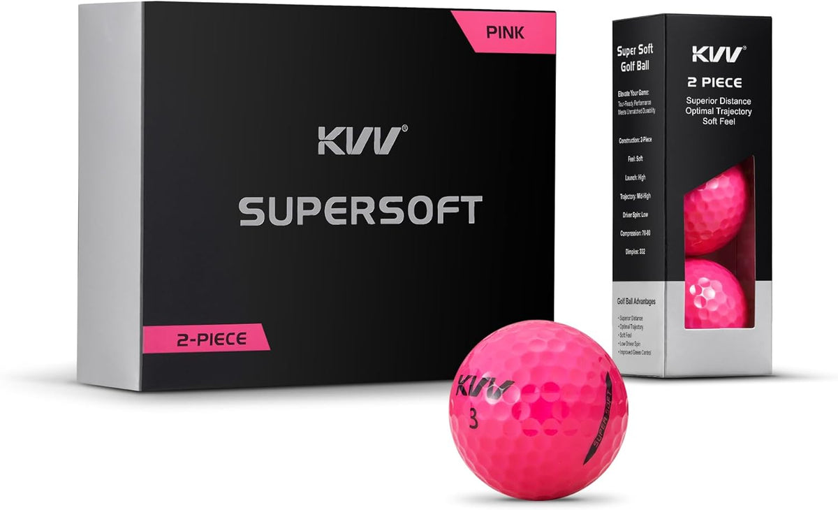 2-Piece Golf Balls, High Performance Golf Ball for Distance Super Soft, One Dozen