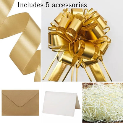 Pink Large Gift Box 1Pcs 15x12x6 inch,luxury Gift Box with Lid for Birthday Christmas Valentine's Day Mother's Day (Includes Pull Bows,Card,Envelope,Filler)