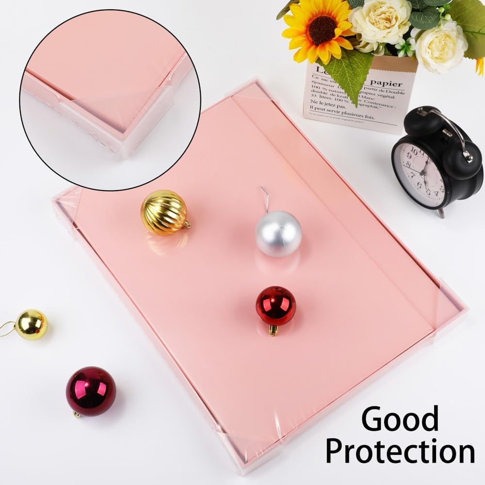 Pink Large Gift Box 1Pcs 15x12x6 inch,luxury Gift Box with Lid for Birthday Christmas Valentine's Day Mother's Day (Includes Pull Bows,Card,Envelope,Filler)