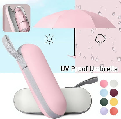 Mini Travel Umbrella with Umbrella Case