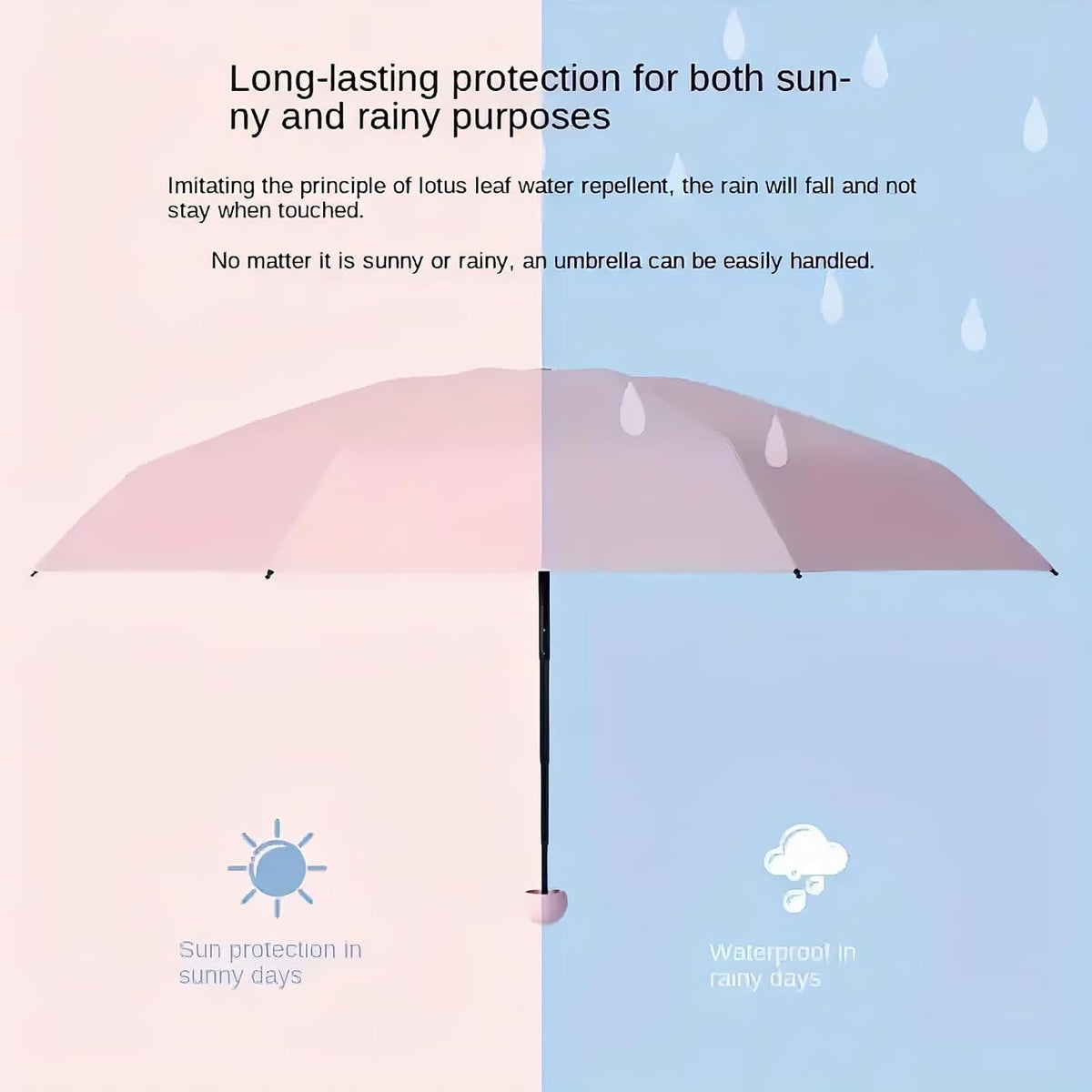 Mini Travel Umbrella with Umbrella Case