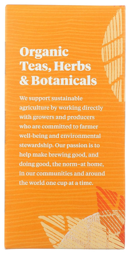 Tea, Organic Decaf Ginger Peach Black Tea Bags, 20 ct