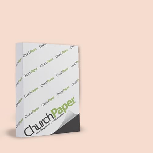 Opaque 8.5 x 11 24/60 lb. Opaque Colors Paper 500 Sheets/Ream Peach 110-24-08