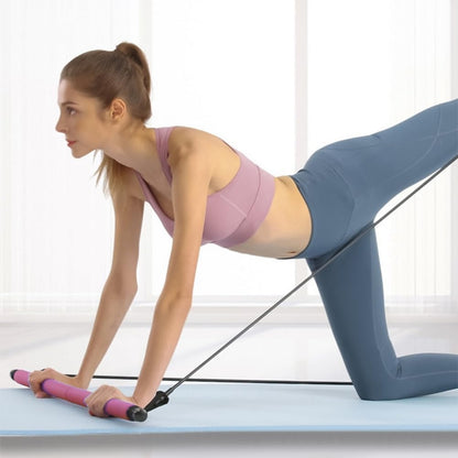Pilates Bar Kit with Resistance Bands, at Home Workout Equipment Resistance Bands, Multifunctional Pilates Bar for Women & Men Gym Yoga Fitness Strength Training