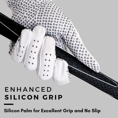Golf Gloves Both Hands Women's 1 Pair Lightweight Non-Slip Silicone Extra Grip All Weather Girls Ladies Sports Tennis