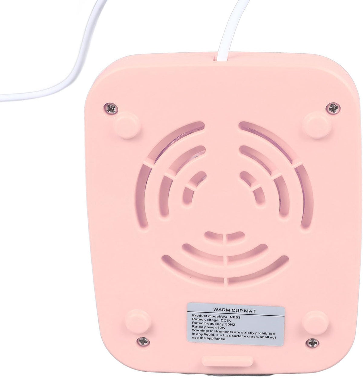 Coffee Mug Warmer, 55℃ Smart Constant Temperature Coaster, USB Powered, Candle Warmer Plate Milk Cup Heater Pad for Desk, Smart Electric Beverage Warmer for Coffee, Tea, Milk (Pink)