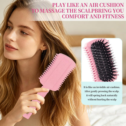 Curl Defining Brush Pink, Volume Curly Hair Brush for Effortlessly Detangling Shaping and Styling Women's Curls, Waves & Coils, Curly Hair Products, Reduce Frizz
