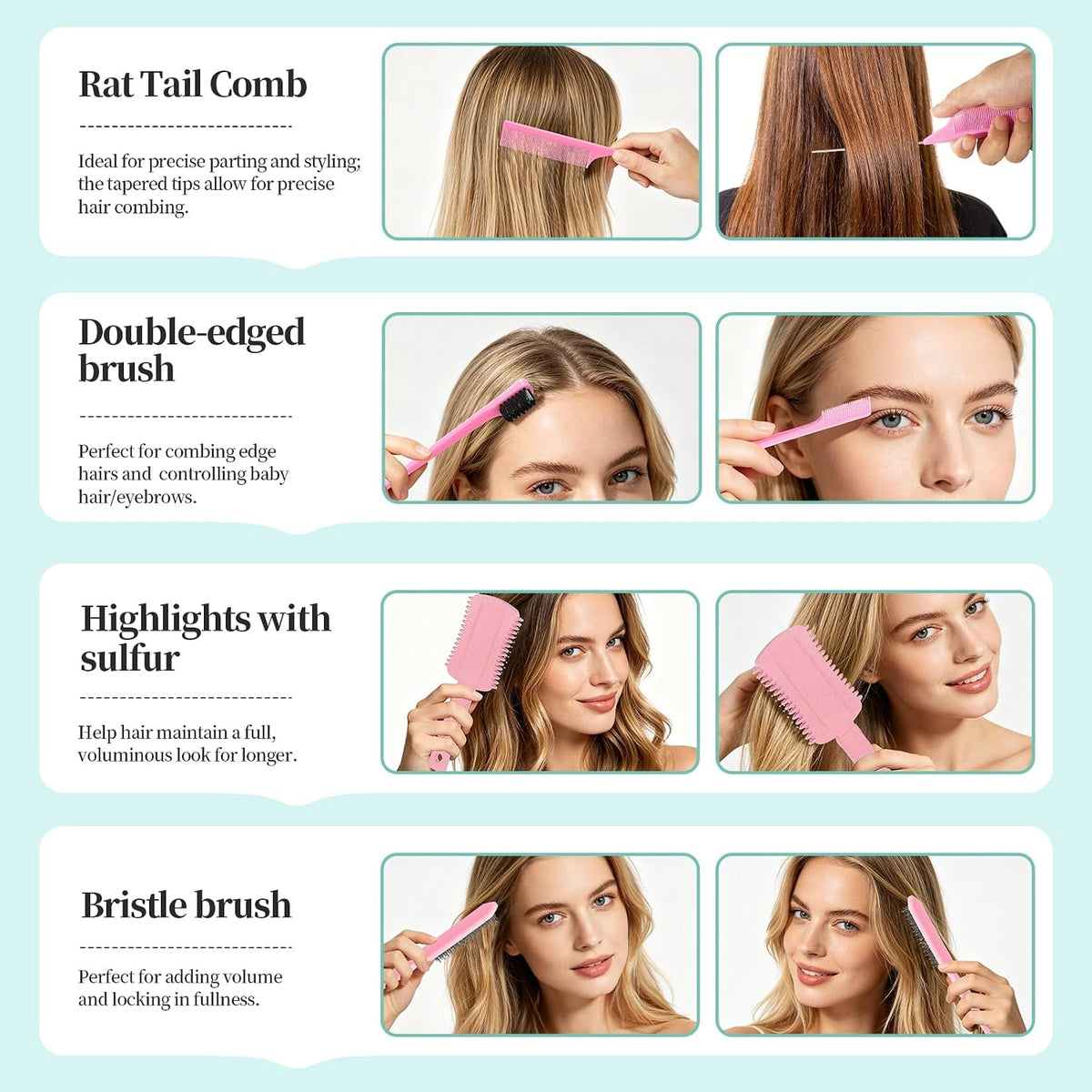 Curl Defining Brush Pink, Volume Curly Hair Brush for Effortlessly Detangling Shaping and Styling Women's Curls, Waves & Coils, Curly Hair Products, Reduce Frizz