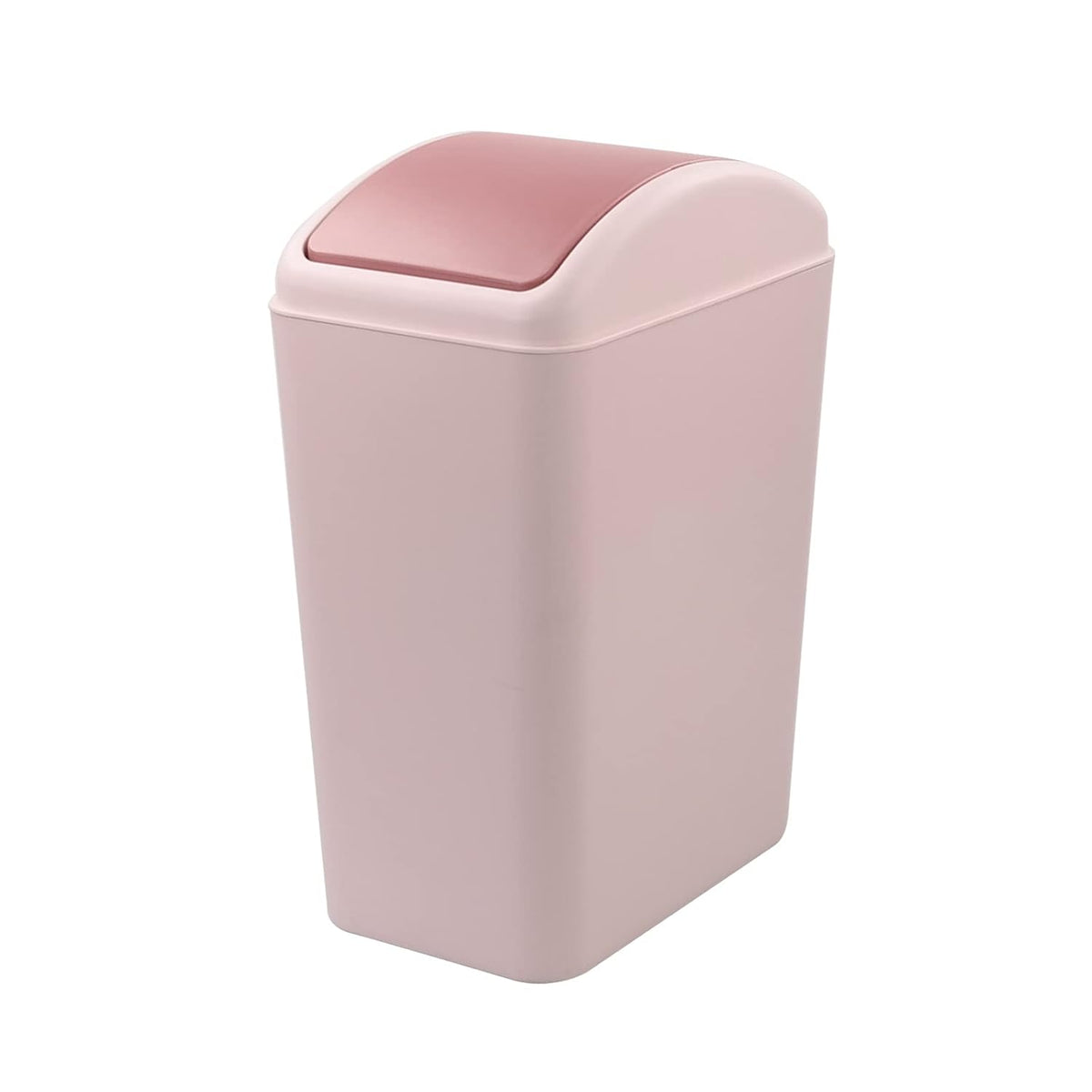 4.5 Gallon Pink Plastic Waste Can with Swing Lid, 1 Pack