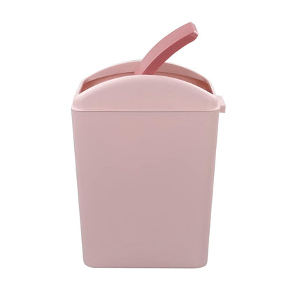 4.5 Gallon Pink Plastic Waste Can with Swing Lid, 1 Pack