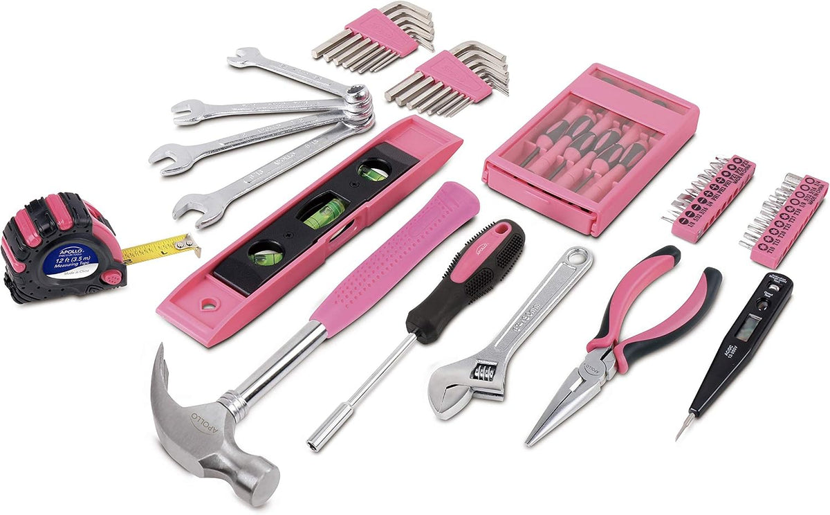 53 Piece Household Tool Set, Pink DT9773P