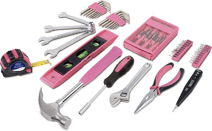 53 Piece Household Tool Set, Pink DT9773P