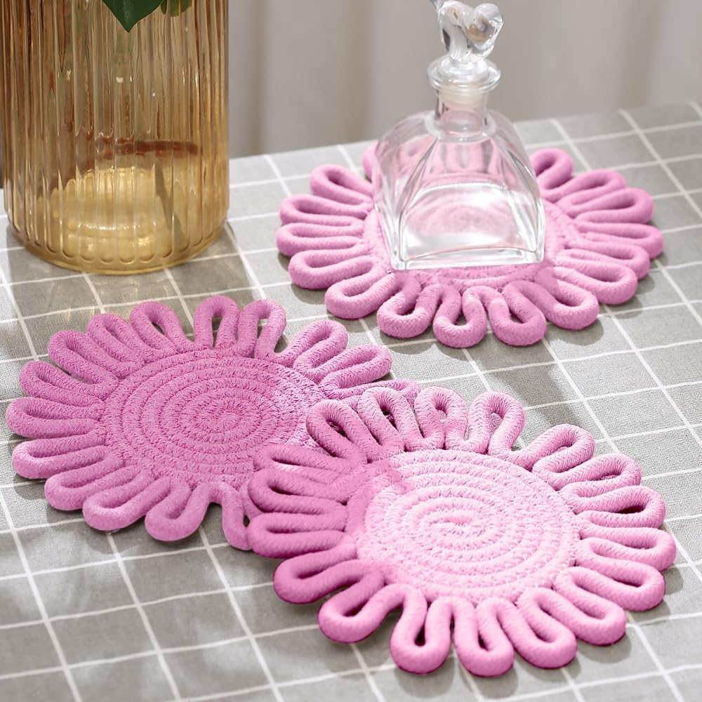 7.5 Inch Trivets for Hot Dishes, Pots and Pans, Trivet Set
