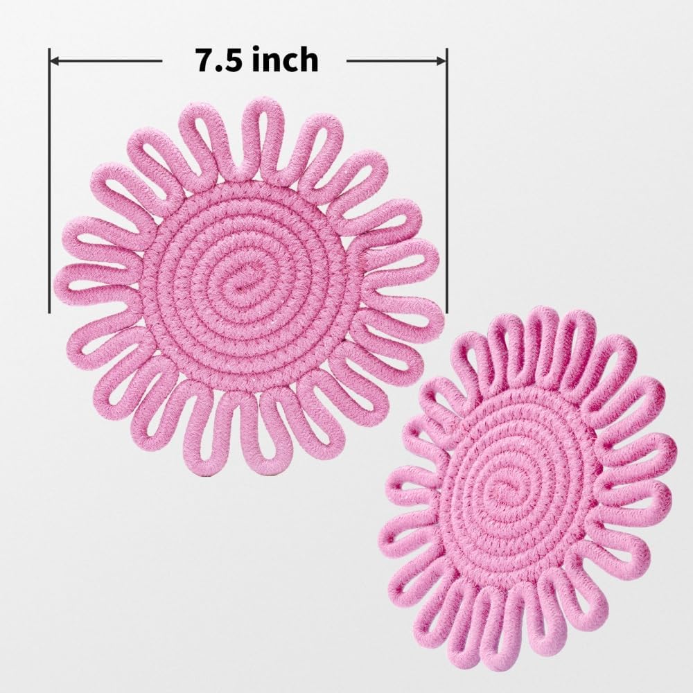7.5 Inch Trivets for Hot Dishes, Pots and Pans, Trivet Set