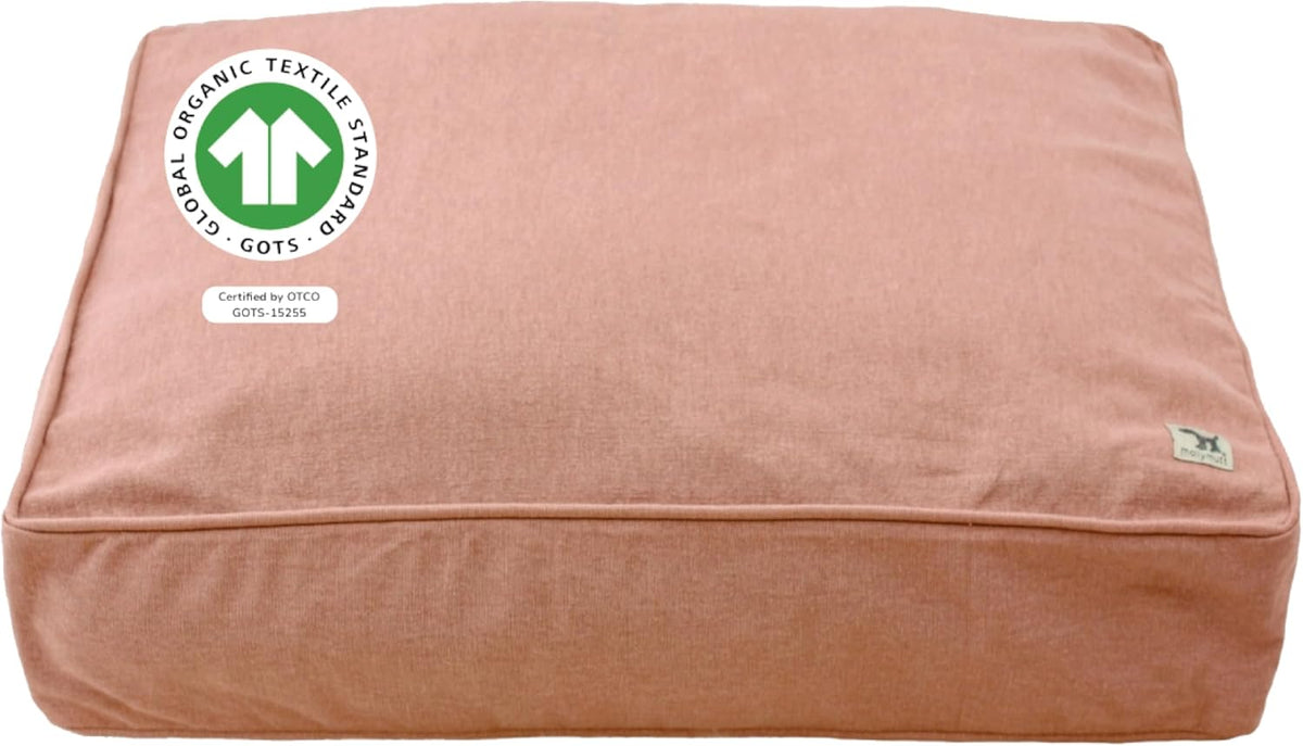 Pink Dog Bed Cover, Non-Toxic & 100% Cotton, 22"x27"x5"