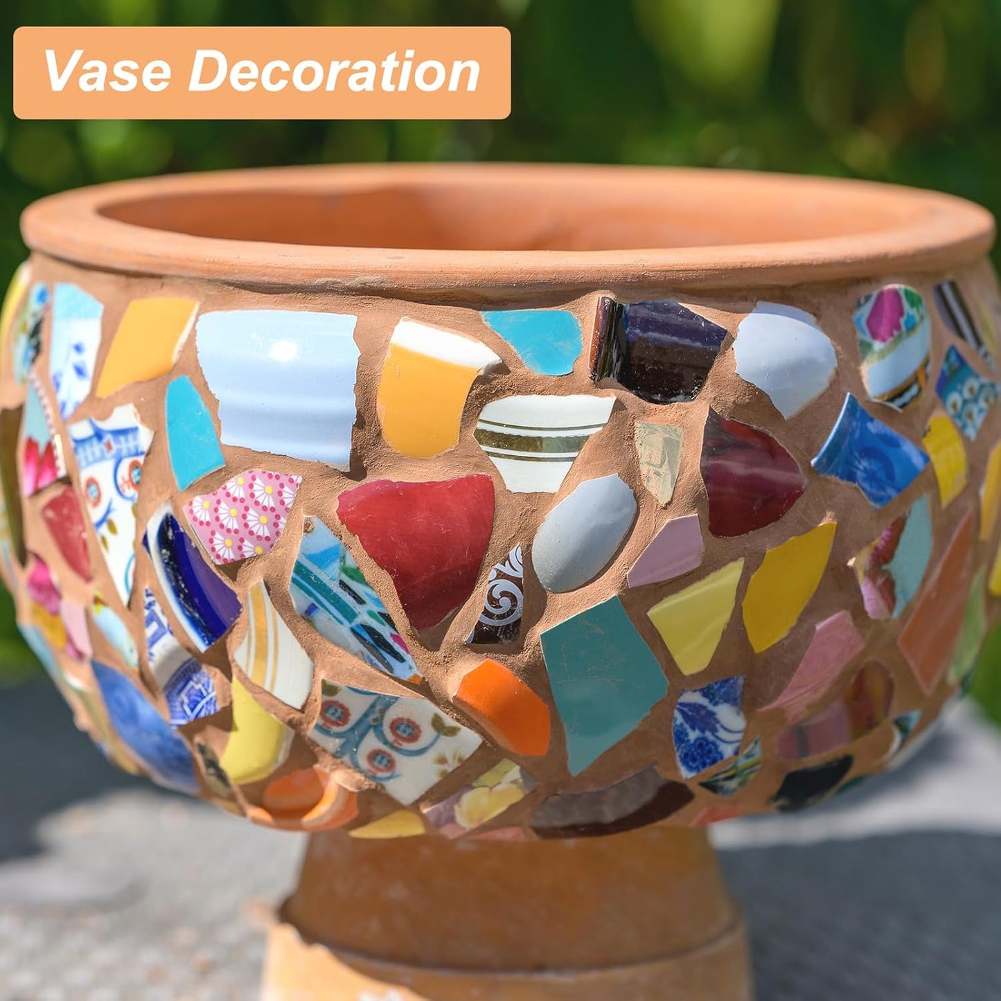 500g/1.1LB Irregular Ceramics Mosaic Tiles, 0.79"-1.57" Mosaic Stained Tile Broken Porcelain Pieces Stones Bulk for DIY Craft Making Vases Home Decoration, Purple Pink