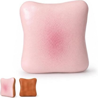 Sticky Bread Squishy Fidget Toys,Slow Rising Butter Squishy Toy,Moist and Soft Stress Toast Balls,Stress Relief & Fidget Toys for ADHD,Party Favor Gift (Pink A-1pcs)