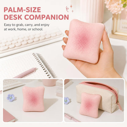 Sticky Bread Squishy Fidget Toys,Slow Rising Butter Squishy Toy,Moist and Soft Stress Toast Balls,Stress Relief & Fidget Toys for ADHD,Party Favor Gift (Pink A-1pcs)