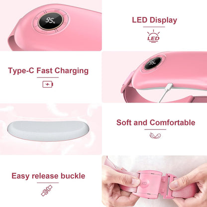 SZO Period Cramp Heating Pad with 3Heat Levels & 3Massage Modes, Pink