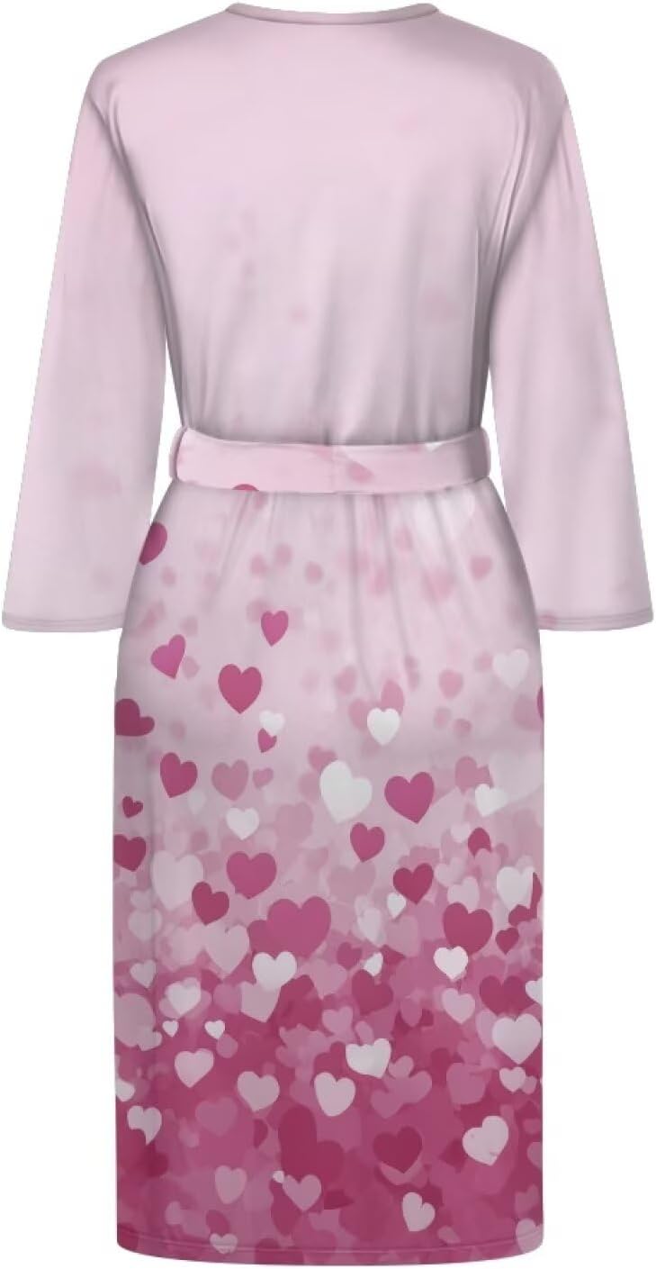 Robes for Women Quick Dry Bathrobes Oversized V Neck Robe Casual Loungewear for Fall Winter S-2XL