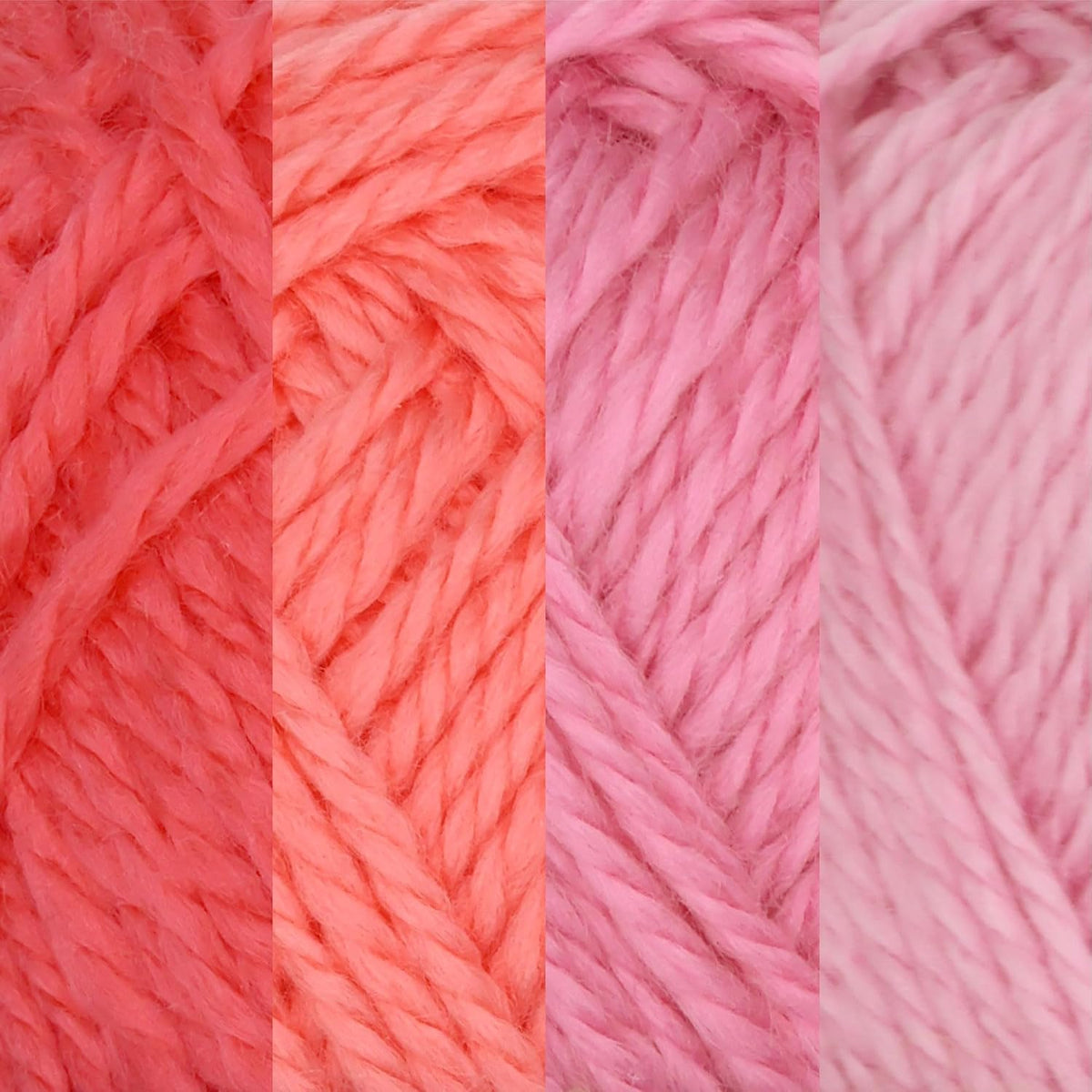 JubileeYarn Amigurumi Select Yarn - Shades of Pink - 4 Skeins