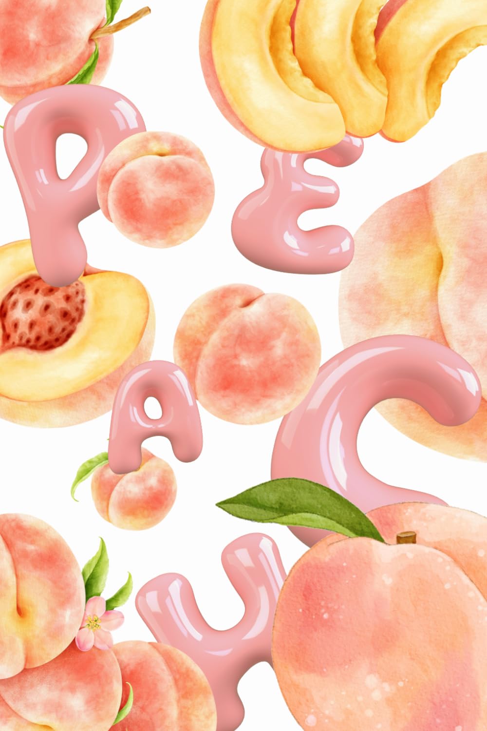 Notebook peach is so cute for School, College, or Work: 6.125" x 9.25", 120 pages Aesthetic notebook for School, College, or Work