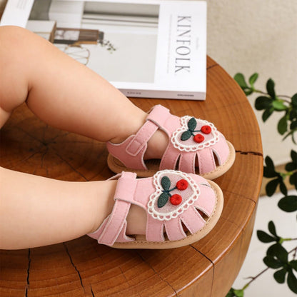 Infant Baby Girls Summer Sandals with Flower Bowknot Soft Sole Wedding Dress Flats Newborn First Walkers Crib Dress Shoes