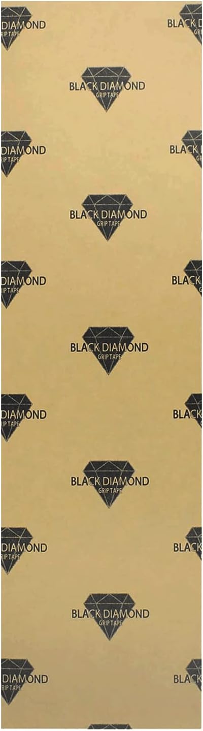 Black Diamond Longboard Skateboard Grip Tape Sheet 10" x 48"