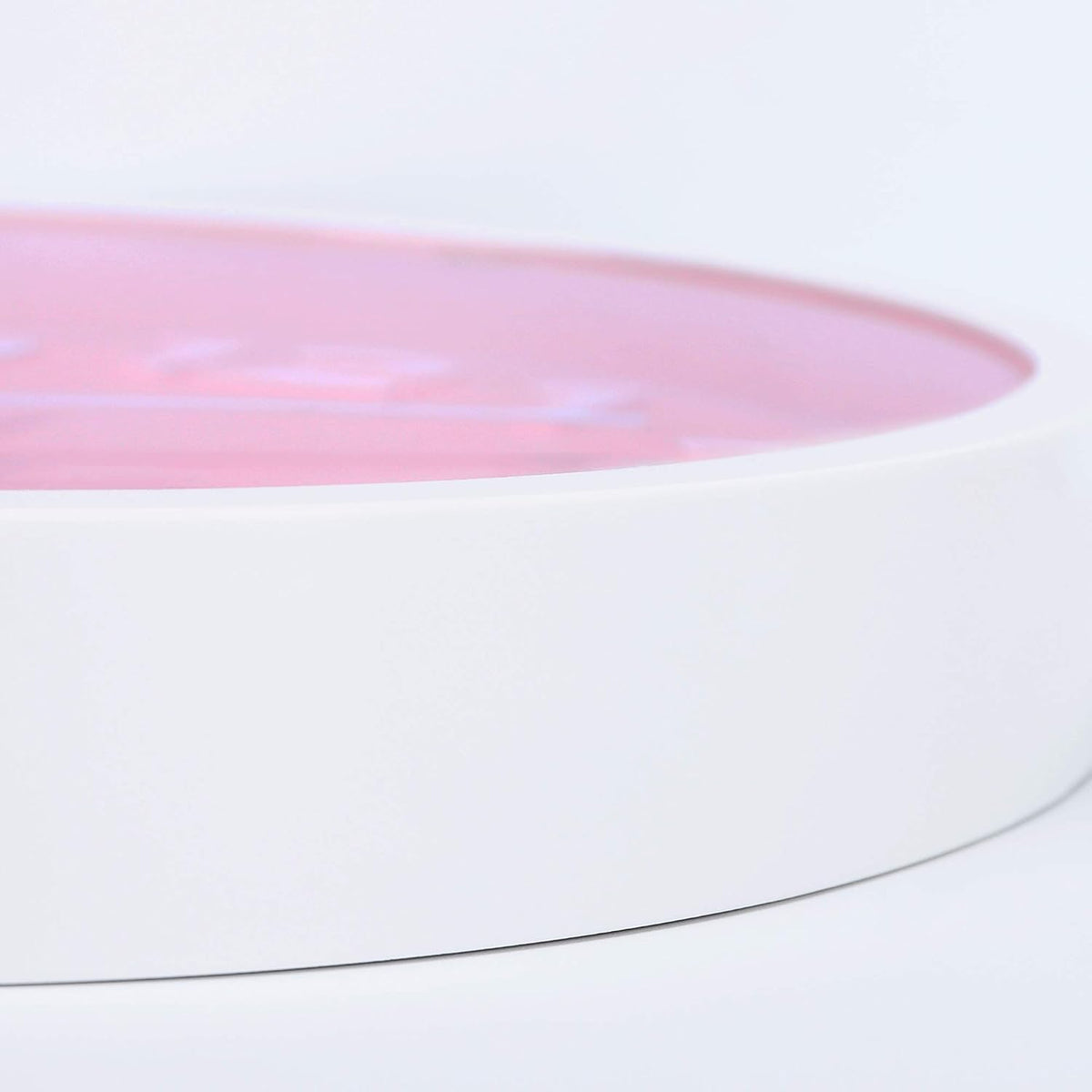 Lafocuse 12 Inch Modern Analog Light Pink Wall Clock for Girls Bedroom