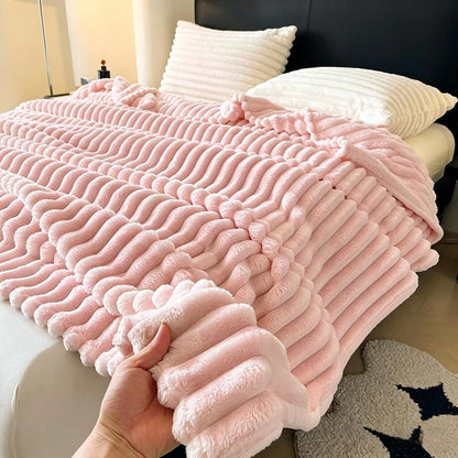 Dark Gray Throw blanketsuitable for use as a Throw, Bed Cover, Sofa Blanket, or Camping Blanket, Perfect for the Office, Sofa, Bed, or Outdoor Camping (1, Pink, Small(40inx60in))