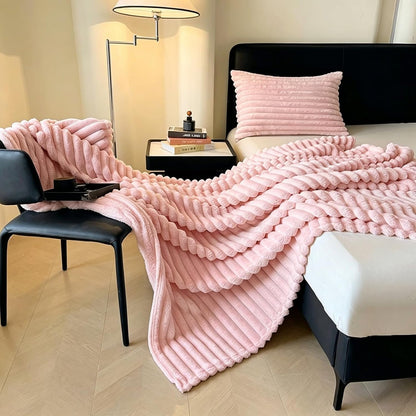 Dark Gray Throw blanketsuitable for use as a Throw, Bed Cover, Sofa Blanket, or Camping Blanket, Perfect for the Office, Sofa, Bed, or Outdoor Camping (1, Pink, Small(40inx60in))