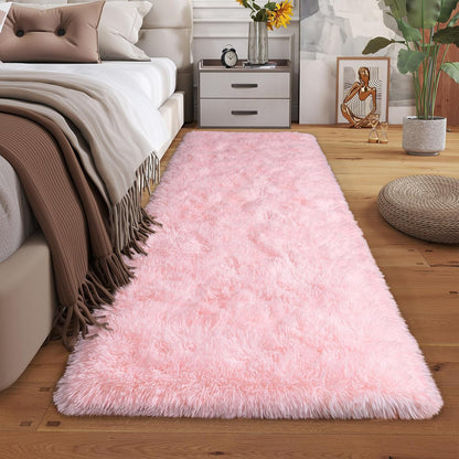 Dssimo 2x6 Pink Runner Rug for Bedroom Hallway Living Room