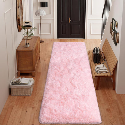Dssimo 2x6 Pink Runner Rug for Bedroom Hallway Living Room