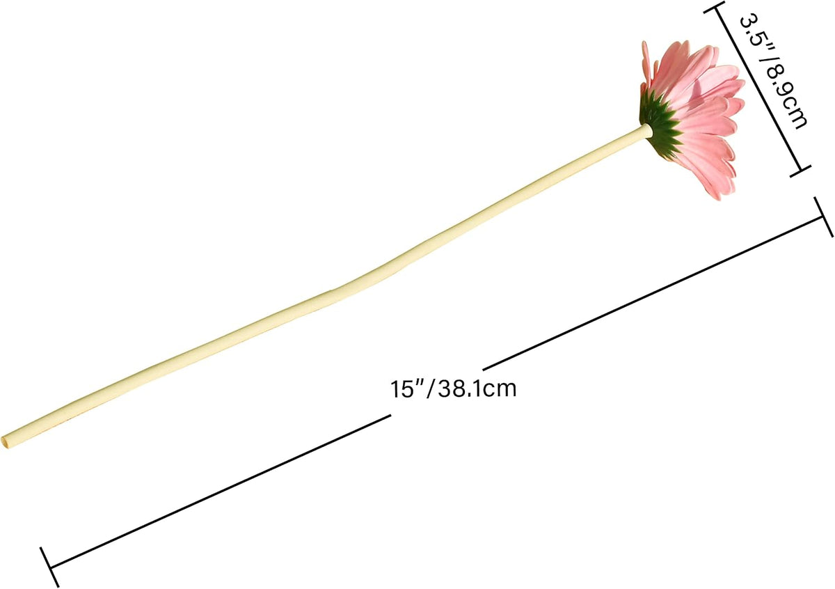 12 Stems PU Pink Gerbera Daisy